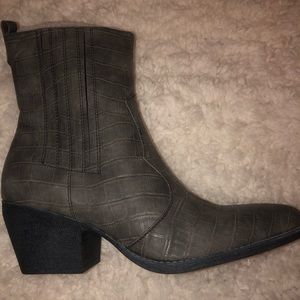 Grey Ankle Bootie